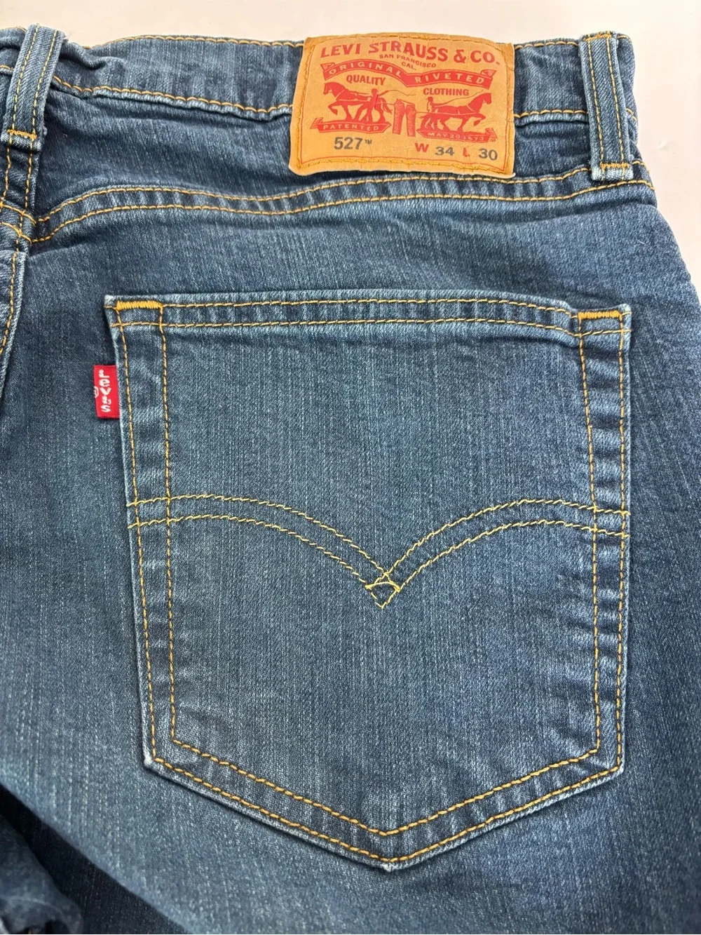 Levi's Men's Dark Blue Bootcut Jeans